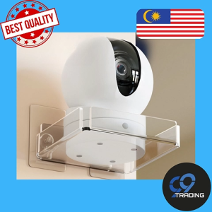 [Ready Stock !!!] Acrylic No-Drill Security Camera Wall Mount Shelf – Universal Holder