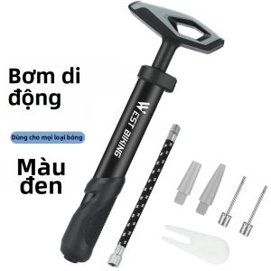 West Biking | Bơm Di Động WEST BIKING 40PSI Max Với Tay Cầm Tiện Dụng Dành Cho Bóng Rổ Bóng Đá Phao Bơi - Bao Gồm Kim Bơm Và Đầu Nối.