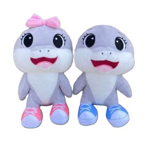 Kawaii Shark Plush Dolls Italian Brainrot Plushie Cute Telalaero Telala Stuffed Plush Toy Shark Soft Anime Dolls Birthday Gift