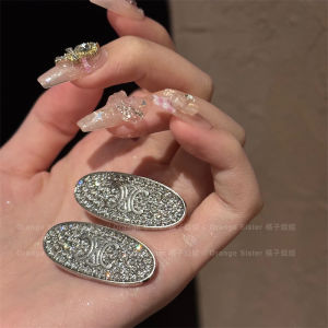 Exquisite Oval Diamond Encrusted Arc De Triomphe Hair Clip Adorable Girl Vintage Pure Desire Fashion Jewelry Hair Accessories