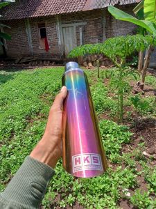 Knalpot Racing mobil bambu runcing pelangi/ Corong hks suara full bass gahar  material stenlis ( Termurah )