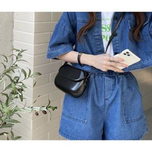 JS2 8505 Tas Selempang Kulit Wanita Tas Cewek Mini Slingbag Saddle Bag