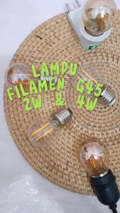 Lampu Bulb LED Filamen Edison Vintage G45 2 & 4 Watt Fitting E27