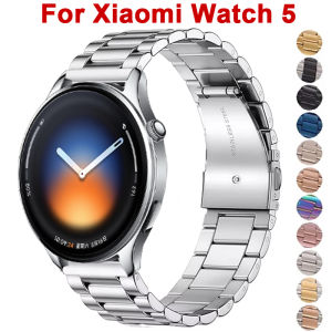 Metal Watch Band For Xiaomi Watch 5 22mm Stainless Steel Strap For Xiaomi Watch S4 S3 S2 S1 Pro Active Color 2 Sport Bracelet