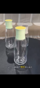 Thickened transparent cold-brewing kettle glass water cooler household large-capacity storage container fruit wine fruit tea glass bottle
