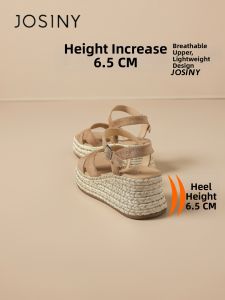 Josiny | Wedge Heel Thick Soled Sandals Bohemian Woven Roman Style