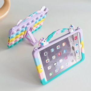 Cute Cartoon Silicone Kids Tablet Case for Samsung Galaxy Tab A9 Plus S6 Lite A8 A7 P610 X205 P615 T225 T505 10.4 8.7 10.5 T297 T510 10.1 8.0 Cover with Straps