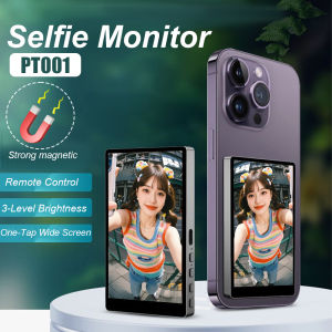 Smartphone Wireless Magnetic Monitor Screen For Smartphone Vlog Live Stream Video Recording Screen Phone Rear Camera Selfie