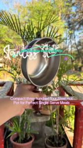 Nipiin Ramen Cooking Pot Stainless Steel Noodle Pot with Lid&Wood Handle Multifunctional Pot