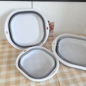 กะละมังพับได้ กะละมังซักผ้า กะละมังล้างผัก ซักผ้า ตั้งแคมป์ กะละมัง แบบพกพาสะดวก