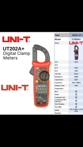 UNI-T UT202A+ Digital Clamp Meter AC DC 600V Voltage AC Current 600Amp ~ Ready Stock ~