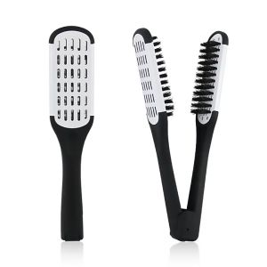 Vshape straightening comb / Salon Hairdressing V Shape Straightening / Rebonding Brush Hair Comb