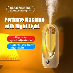Aroma Diffuser Essential Oil Smart Aromatherapy Machine Rechargeable Automatic Timing Diffuser Digital Display Long-lasting Room Indoor Fragrance