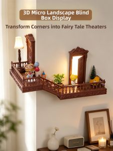 ARTPIONEER | Vintage Glow Corner Display Rack For Figures