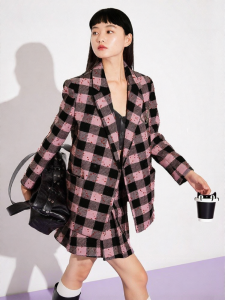 Vero Moda | Plaid High-Waist A-Line Short Skirt