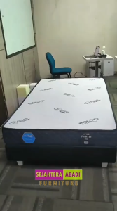 Comforta bed kasur FORTIS 20 Pure Foam matras standard kniting quilting FREE Bantal Guling garansi 15 tahun tebal 20 cm matras & full set original comforta springbed Busa Divan Sandaran Furniture