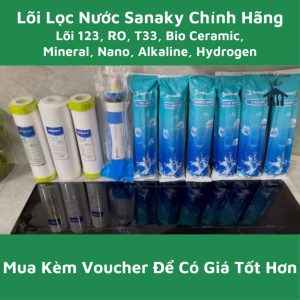 (Chào Sàn) Combo Lõi Lọc Nước Sanaky Dùng Cho Các Model 10 Lõi Chính Hãng