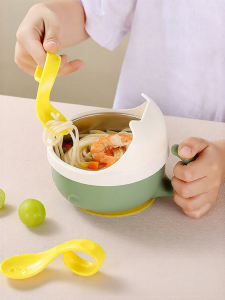 Baetsie | Non-slip Stainless Steel Suction Bowl for Babies Learning to Eat Set