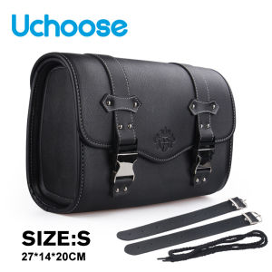 Motorcycle Saddlebag Side Bag Retro PU Motorcycle Tool Bag For ADNOH Rebel 250 500 For Rebel 1100 300 For W400 W650 SR400 XL883L