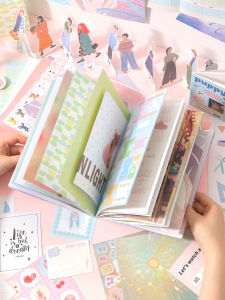 XINMO | DIY Decoration Envelope Mechanical Notes Card Notebook 128 Pages