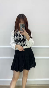 SV 6703 - Millani Top | Silvervogue | Atasan Brukat Pakaian Kasual Wanita