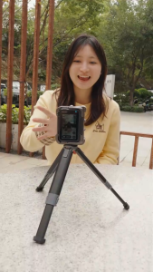 AMagisn Compact Extendable Tripod for DJI Osmo Insta360 GoPro Cameras with Durable Metal Body and Stable Tabletop Support AM38