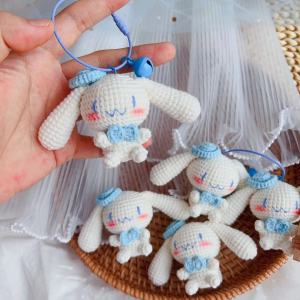 Đồ Chơi Chó Gối Thủ Công Bằng Vải Thêu Móc Khóa Quà Tặng Hoàn Thiện Thủ Công Đồ Chơi Chó Gối Móc Khóa Quà Tặng