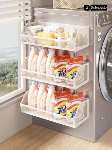 WUBUWEI | Magnetic Side Detergent Storage Bathroom Storage Basket