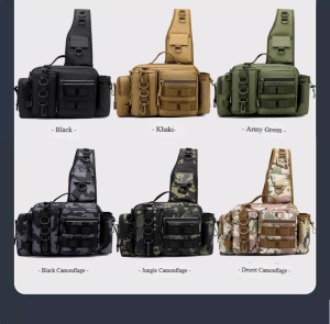 6-in-1 Upgraded Fishing Backpack | Waterproof & Durable | Holds Rods/Tackle | Multi-Pocket & Lightweight | Reflective Strip