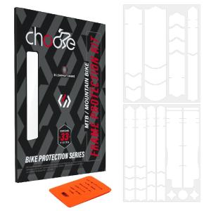 Chooee MTB Bike Frame Fork Protector Pad TPU Scratch-Resistant Protective Stickers Mountain Bicycle Adhesive Film
