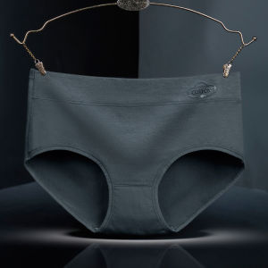 Antibacterial Graphene Ladies Pure Cotton Simple Printed Underwear Mid-Waist Triangle Panties for Young Women Abdomen Lifting Hip Enhancing