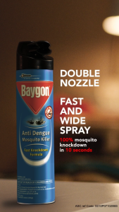 Baygon Defense Flying Insect Killer 500mL (330g) with Fast Knockdown Formula