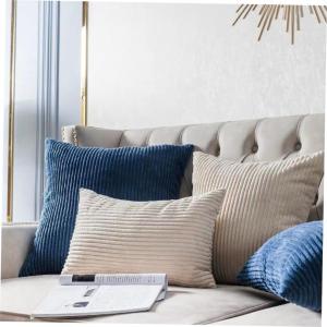 Plush Solid Color Corduroy Pillowcase Bedroom Sofa Cushion Cover Soft Fabric Throw Pillow Slipcover Home Decorative Accessories