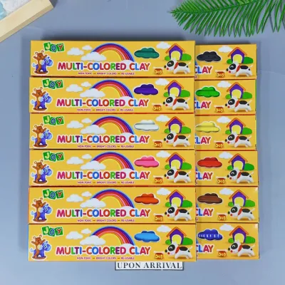 12pcs Joy Clay Bar Set 12 Colors Modeling Clay Non-toxic Reusable Bright Colors Clay Quality CL-013