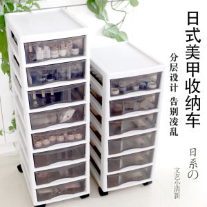 คลิกที่นี่ หนังสือแผนที่ทำให้ตู้มีล้อความจุขนาดใหญ่ ในรูปแบบยิ่งยาว ของอุปกรณ์เสริม ร้านทำเล็บสไตล์ ยี่ปุ่น กล่องเก็บ ลิ้นชัก บน โต๊ะรถ