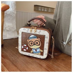 Birthday Gift for Women Casual Minimalist Style Detachable Shoulder Strap Zipper Closure PU Leather Square Bag Versatile Handbag