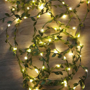 Đèn LED Lá Nhỏ Dây Đồng Đèn Dây Trang Trí Ngoài Trời Giáng Sinh Nhà Cửa Vườn Năm Mới Đám Cưới Đèn Đường Đèn Dây Trang Trí