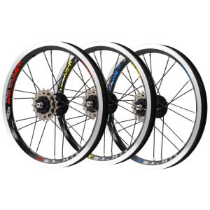 Bánh Xe Sau Xe Đạp Gấp CNC 14 Inch Với Hệ Thống Phanh V 3 Tốc Độ Ngoài Hợp Kim Nhôm Phụ Tùng Xe Đạp Đường Trường