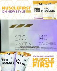 Muscle First Bundling Paket Lean Pro Whey Isolate 2 lbs (900 gram) dan Creatine 360 gram + Free Shaker