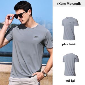 Jeep Lux | Áo thun nam Jeep Lux Quick Dry Cool Feeling Light Thin Round Neck Short Sleeve Mountain Climbing Summer Outdoor Sports Breathable T-shirt