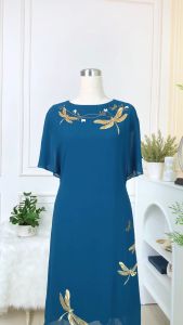 Đầm thiết kế thanh thoát chất liệu Chiffon mỏng nhẹ thương hiệu Thiều Hoa DD4L0635