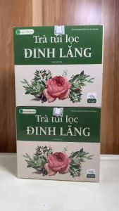 Hộp 40 túi trà đinh lăng túi lọc đinh lăng khô trà an thần hoạt huyết dưỡng não ngủ ngon rối loạn tiền đình thiếu máu hoa mắt chóng mặt