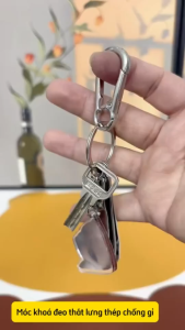 1 móc Chìa Khóa Xe Bằng Thép Không Gỉ kim loại