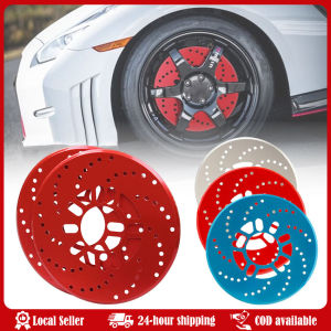 Aluminum Alloy Automotive Wheel Disc Brake Cover for Car Modification Brakes Sheet Auto Wheels Plate Rear Drum Brakes 26cm Brake Disc Decorative Piece Hubcaps The Car Parts for Cover Refit Aluminum Alloy Modification Replacement Disk