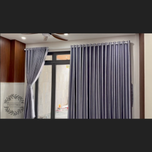 TM04 - Rèm cửa sổ rèm phòng ngủ màn che phòng - Màu xám bạc ánh tím