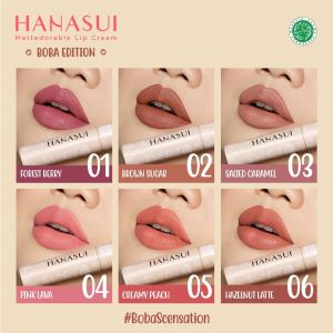 Hanasui Mattedorable Lip Cream Boba Edition: Lip Cream COD Bayar di Tempat & Terdaftar BPOM
