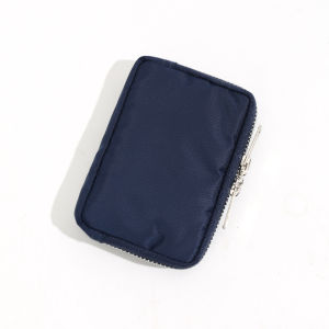 Innovation Brand Waterproof Mini Wallet for Men and Women Pure Color Acrylic Fiber Zipper Closure Coin Bag Stitching Element Youth Suitable