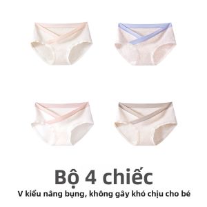 Quần lót bà bầu MiiOW  vải cotton cạp thấp kháng khuẩn không dấu vết - Mùa hè