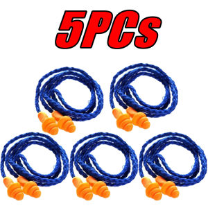 Soft Silicone Corded Ear Protector Soundproof Earmuffs Noise Protection Earplugs Sleep Snoring Reusable Ears Plugs