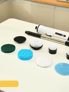 Kitchen Electric Brush Cleaner Power Spinning Scrubber Wireless Toilet Floor Brush Water proof 清洁刷